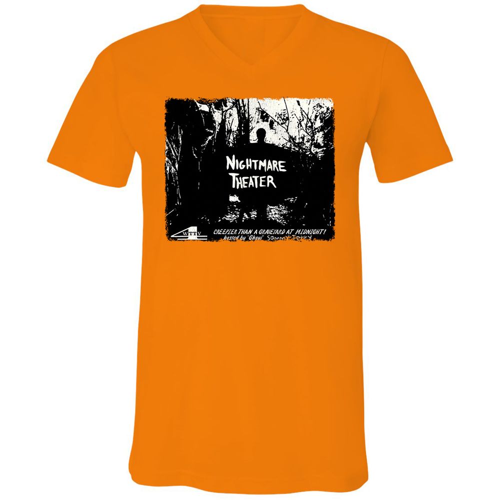 Unisex V-Neck T-Shirt - TNEXB49M - Orange - 11