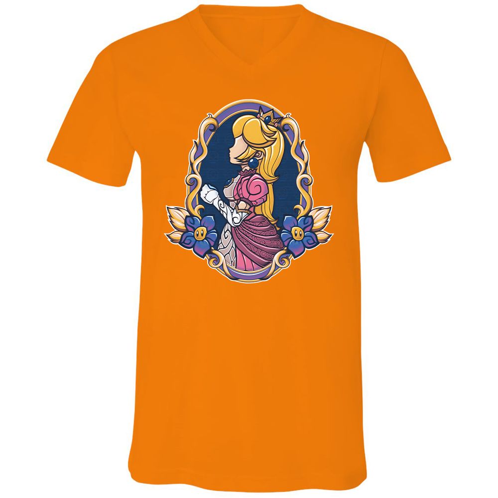 Unisex V-Neck T-Shirt - 82VMLP3Y - Orange - 11