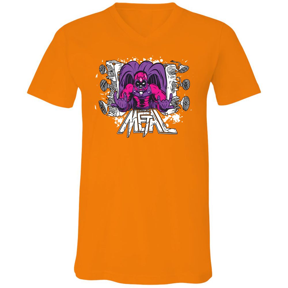 Unisex V-Neck T-Shirt - DJZ7S578 - Orange - 11