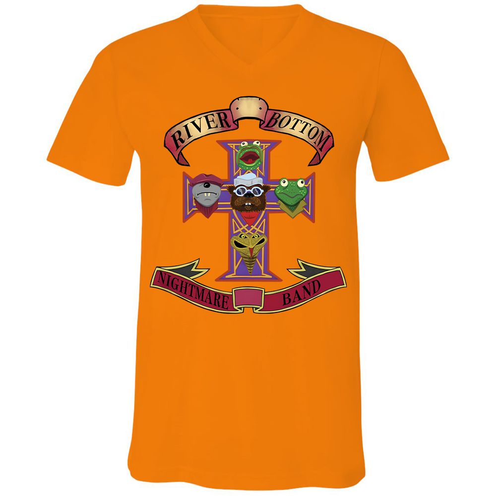 Unisex V-Neck T-Shirt - ZT2HZJ76 - Orange - 11