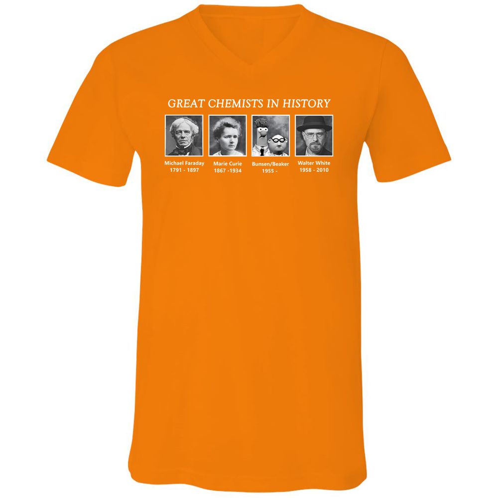 Unisex V-Neck T-Shirt - AY17SS1W - Orange - 11
