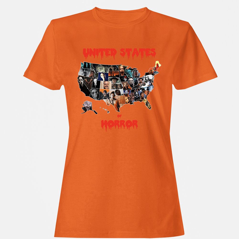 Women's T-Shirt - 76CAJTHA - Orange - 11
