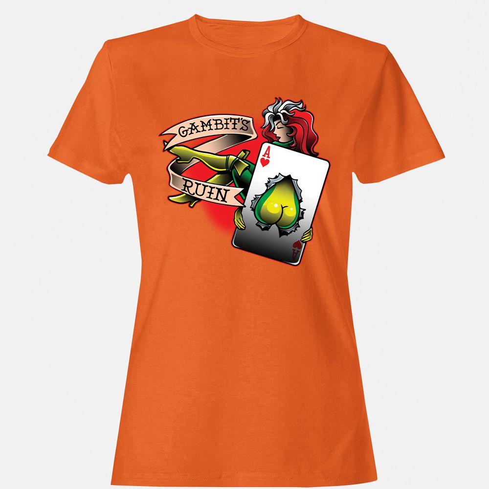 Women's T-Shirt - 3E2ZYTE5 - Orange - 11