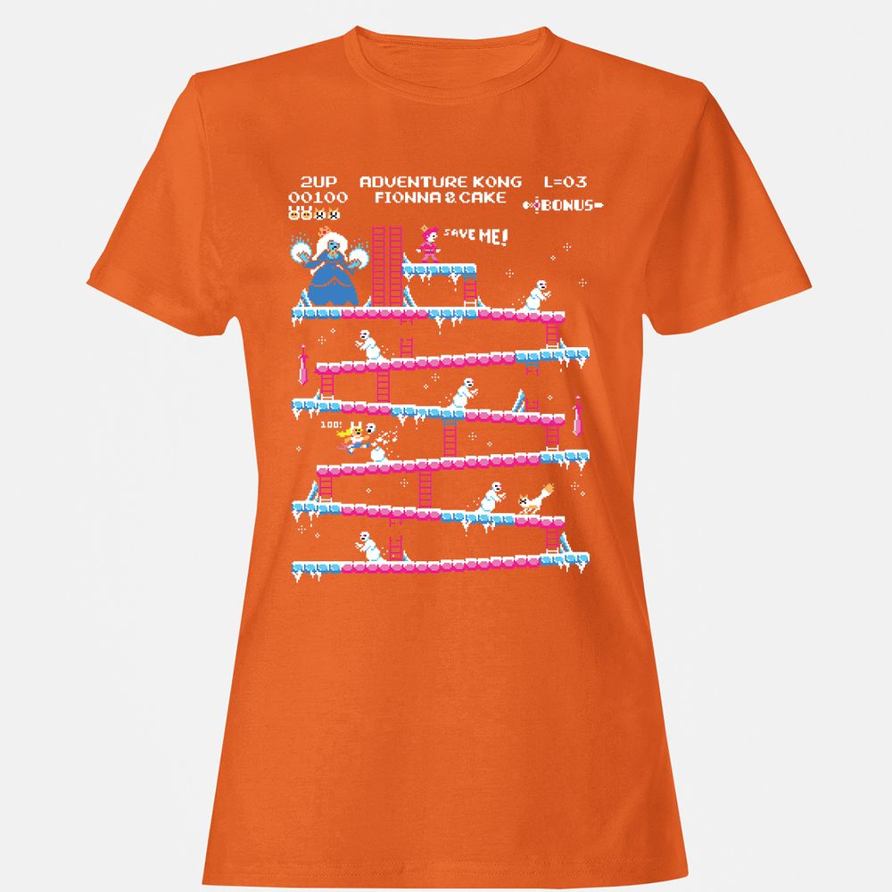 Women's T-Shirt - 8C345VUJ - Orange - 11