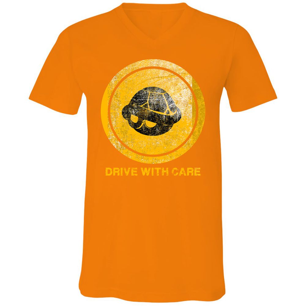 Unisex V-Neck T-Shirt - 2L85XG26 - Orange - 11