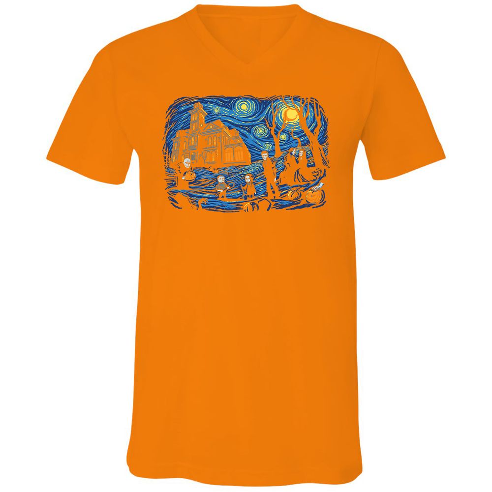 Unisex V-Neck T-Shirt - EK54WMC1 - Orange - 11