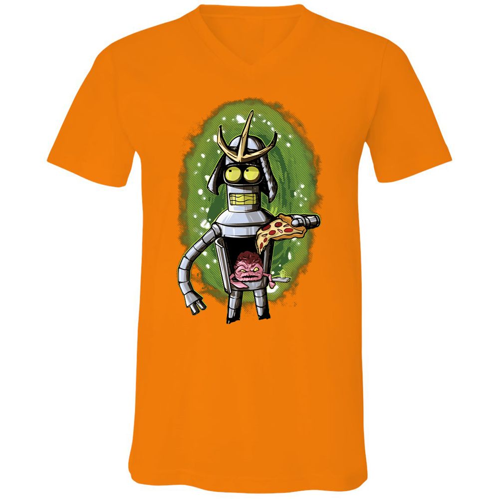 Unisex V-Neck T-Shirt - 22Q6MAA6 - Orange - 11