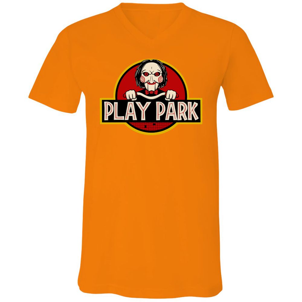 Unisex V-Neck T-Shirt - FEU412DD - Orange - 11