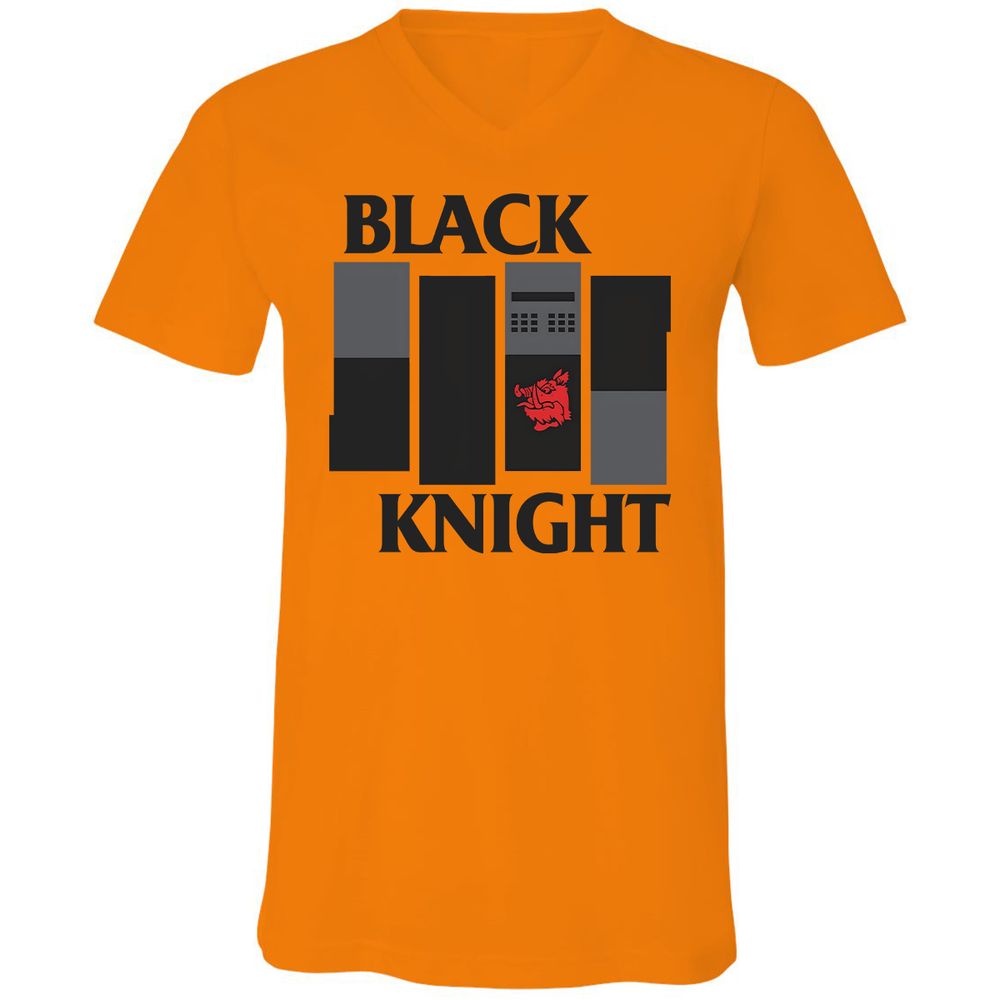 Unisex V-Neck T-Shirt - U84RCR2P - Orange - 11