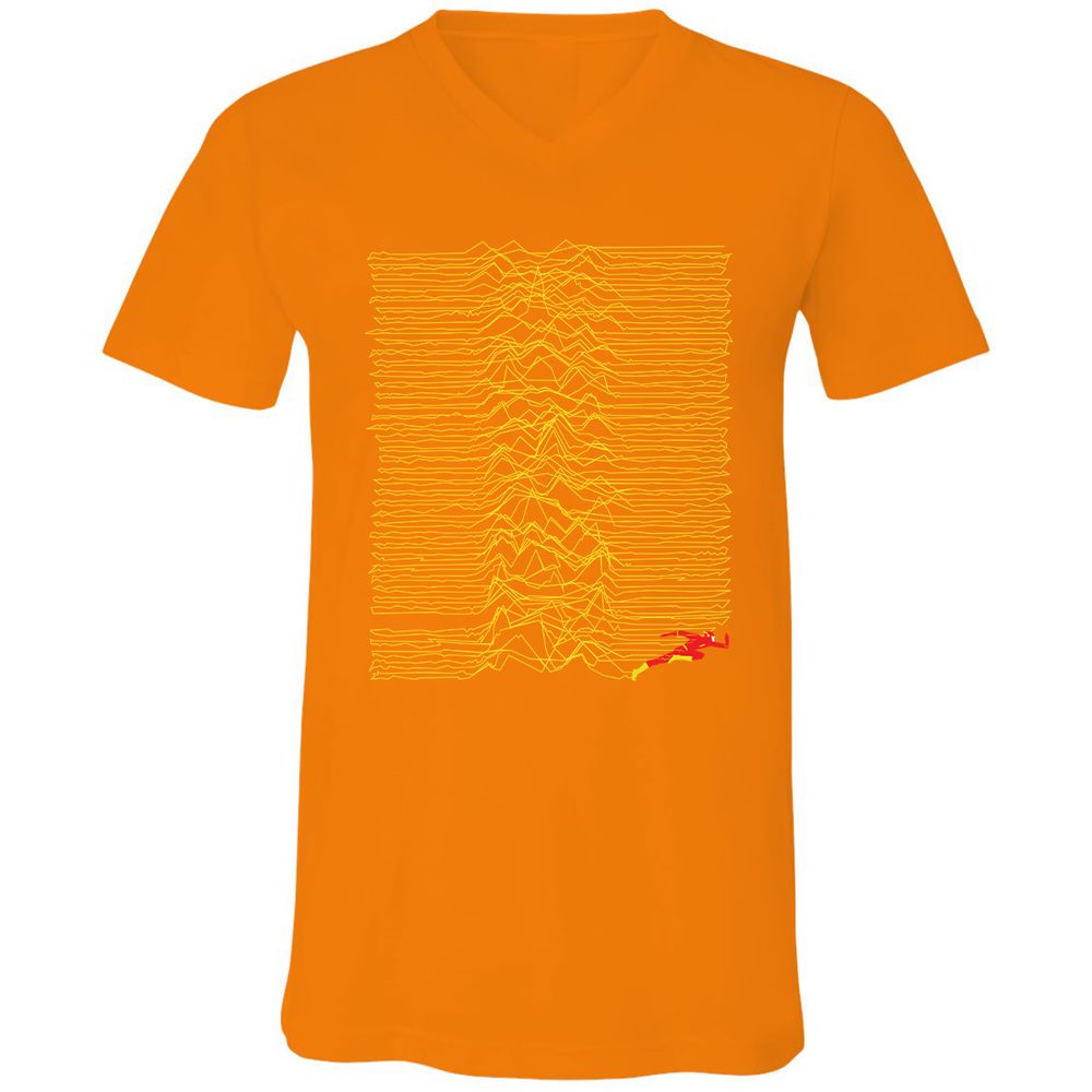 Unisex V-Neck T-Shirt - FJV88SL9 - Orange - 11