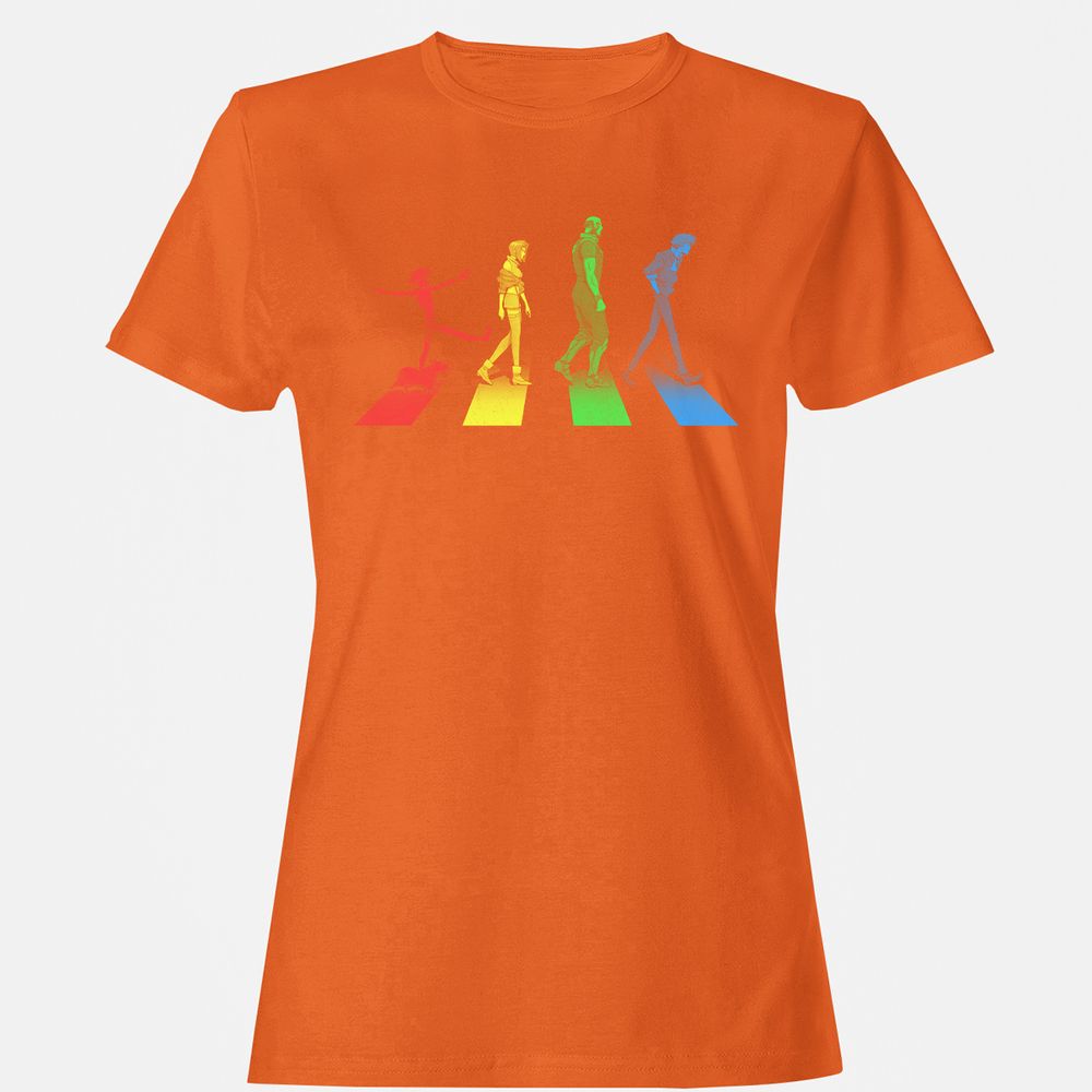 Women's T-Shirt - 9S6BDUNQ - Orange - 11