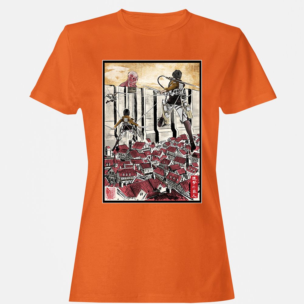 Women's T-Shirt - EJWCKTRY - Orange - 11