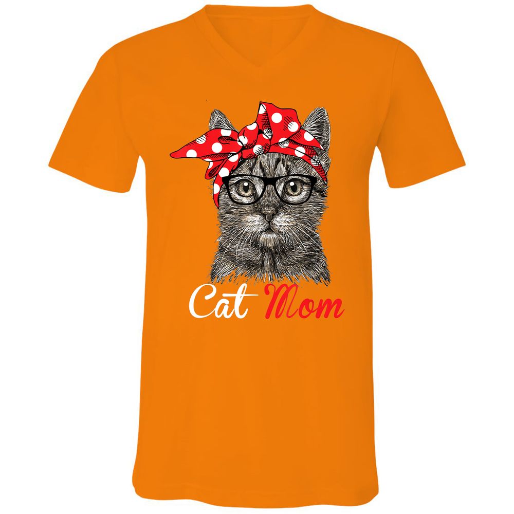 Unisex V-Neck T-Shirt - S22XK3S3 - Orange - 11