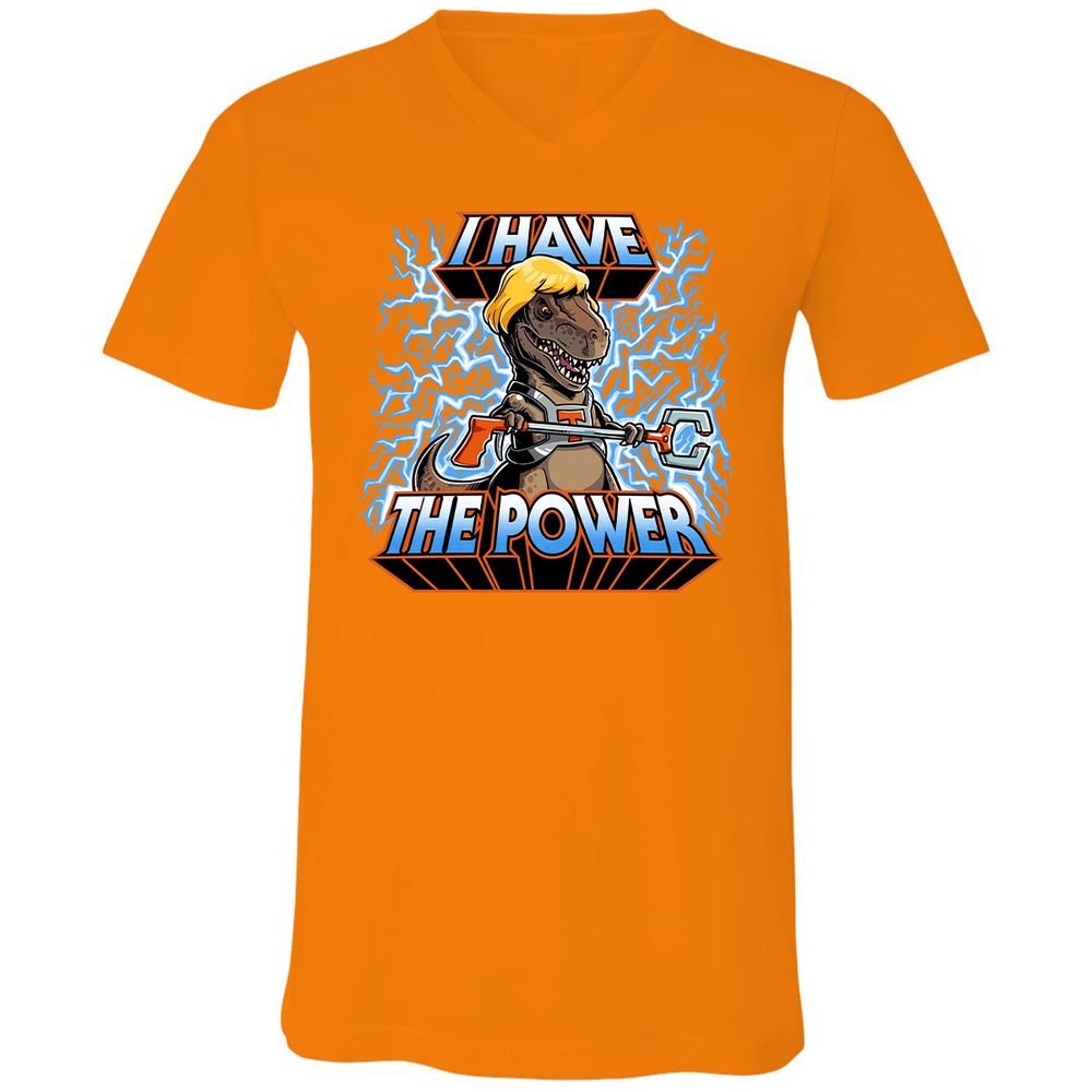 Unisex V-Neck T-Shirt - HC1NJ1Z1 - Orange - 11