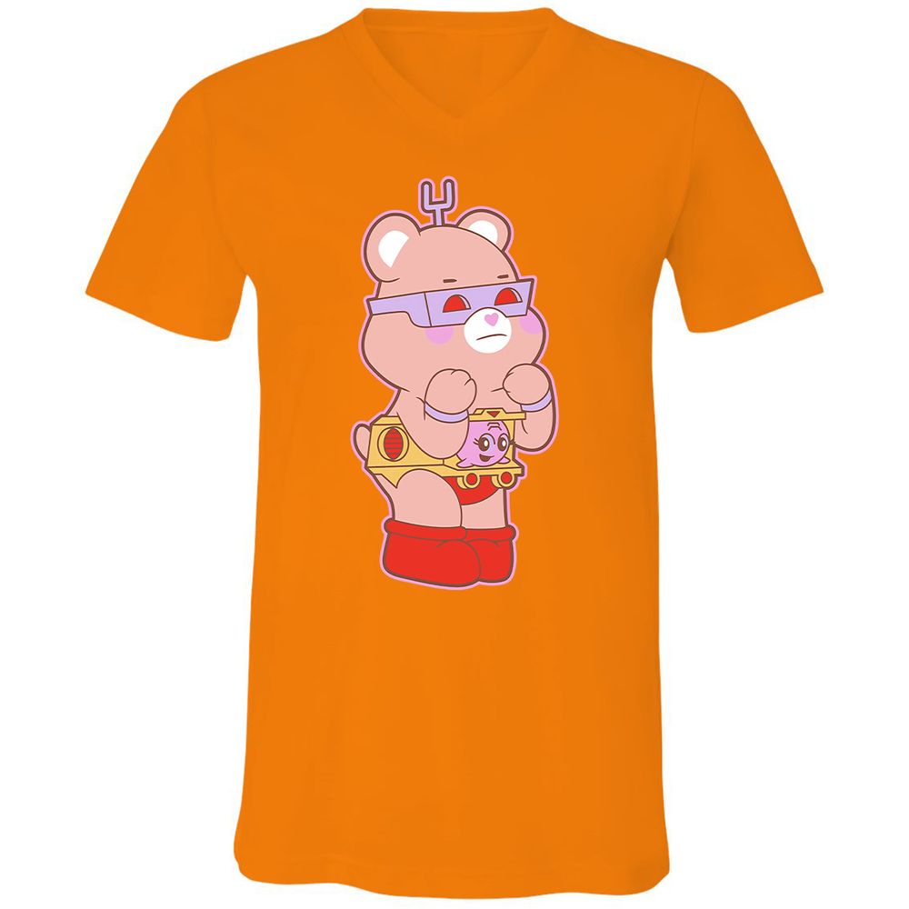 Unisex V-Neck T-Shirt - CVWBE8SS - Orange - 11