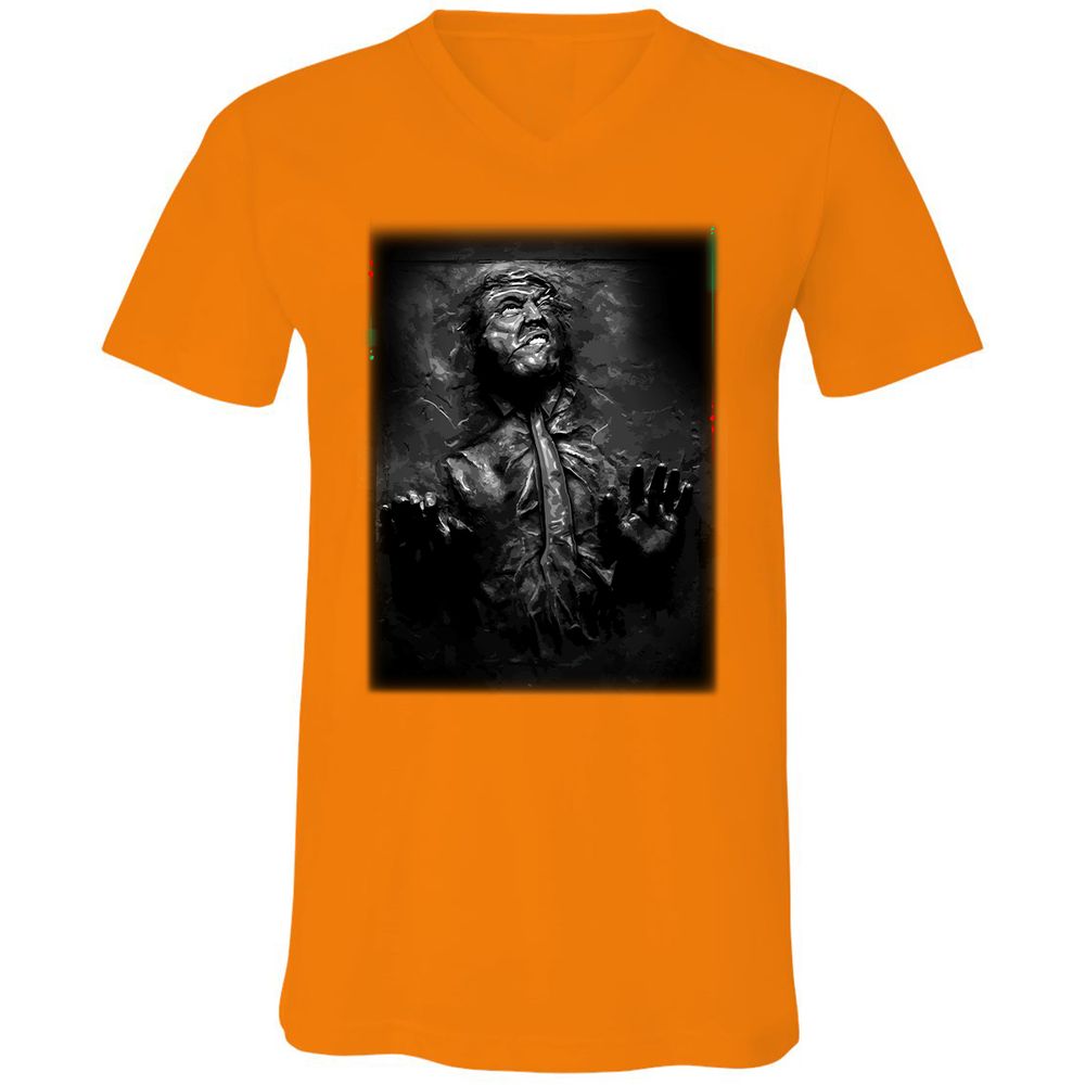 Unisex V-Neck T-Shirt - 2WBVV9WD - Orange - 11
