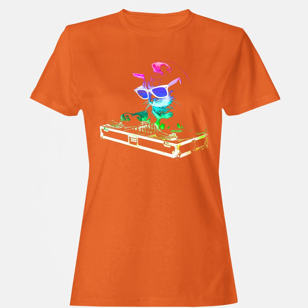 Women's T-Shirt - 9P73VX3F - Orange - 11