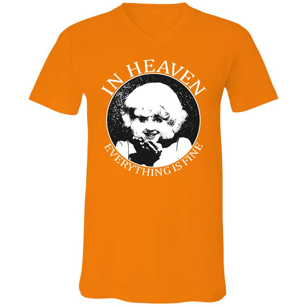 Unisex V-Neck T-Shirt - YA3CJN1B - Orange - 11