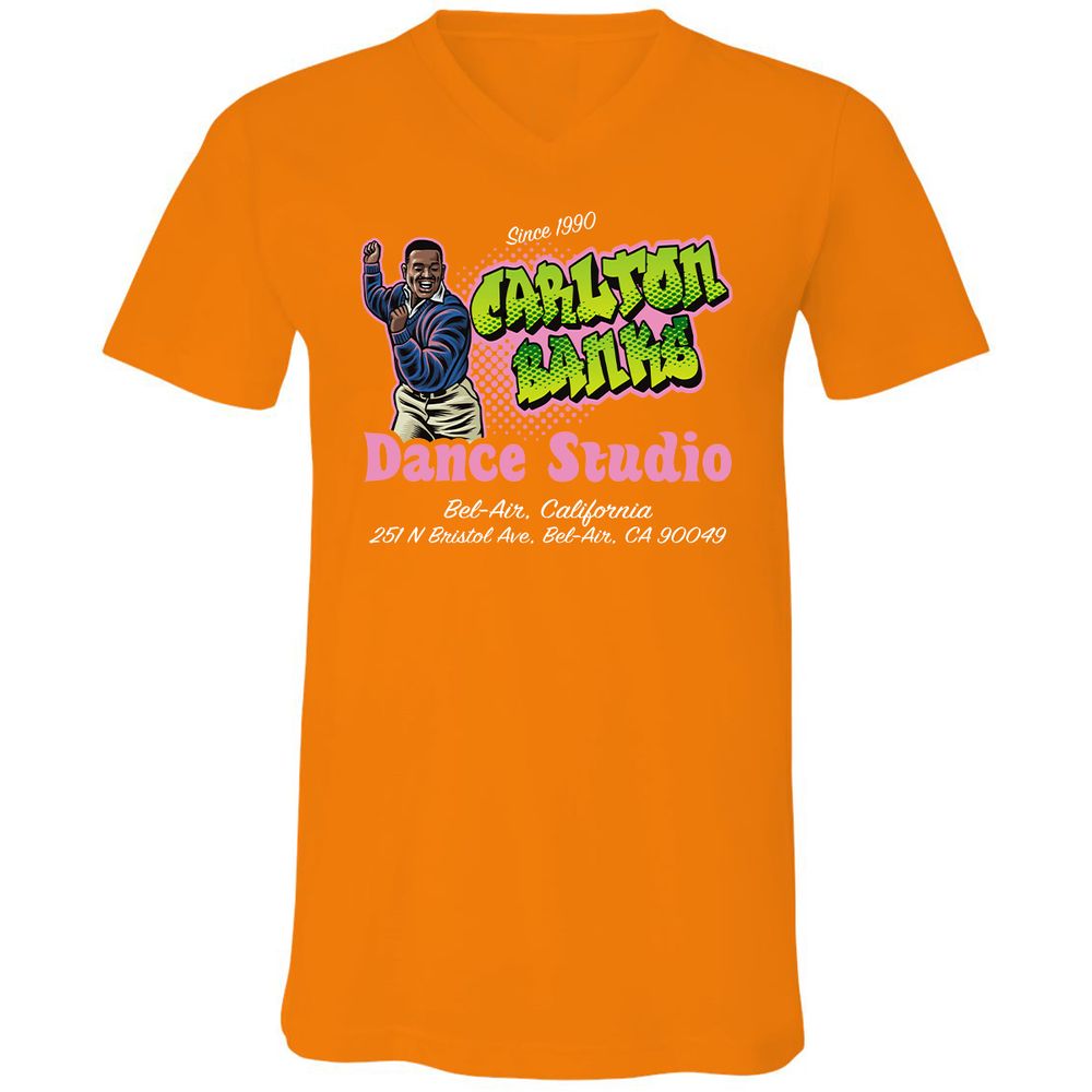 Unisex V-Neck T-Shirt - 448FPX3C - Orange - 11
