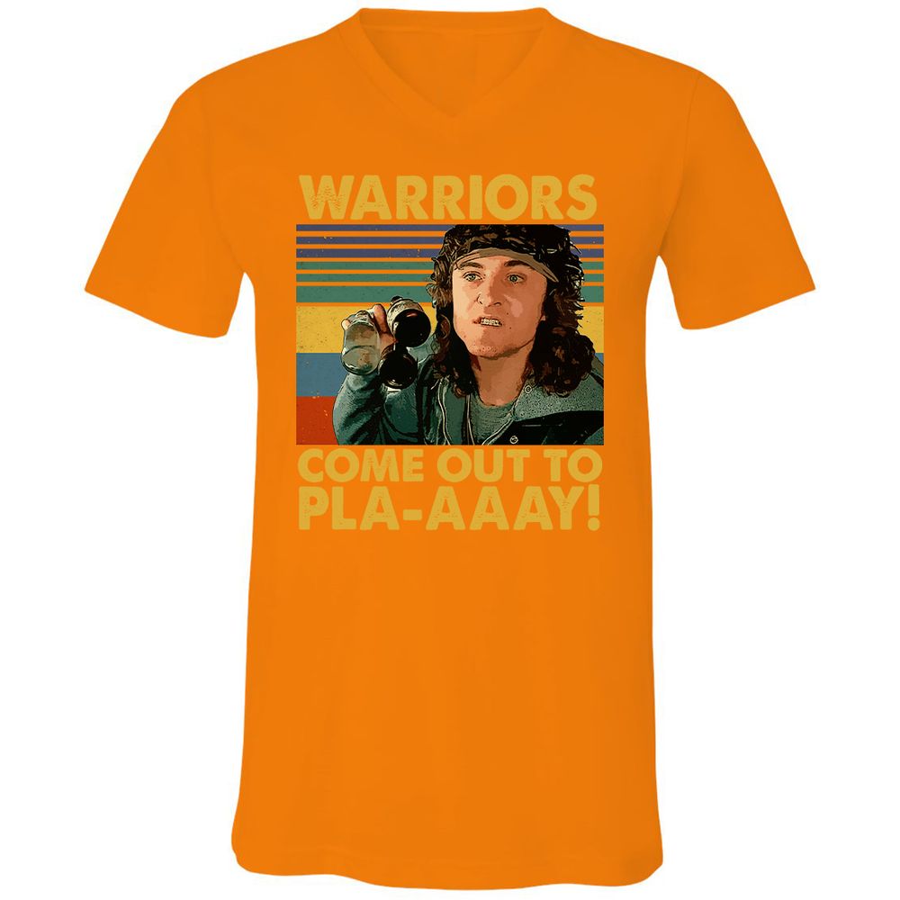 Unisex V-Neck T-Shirt - H14185QN - Orange - 11