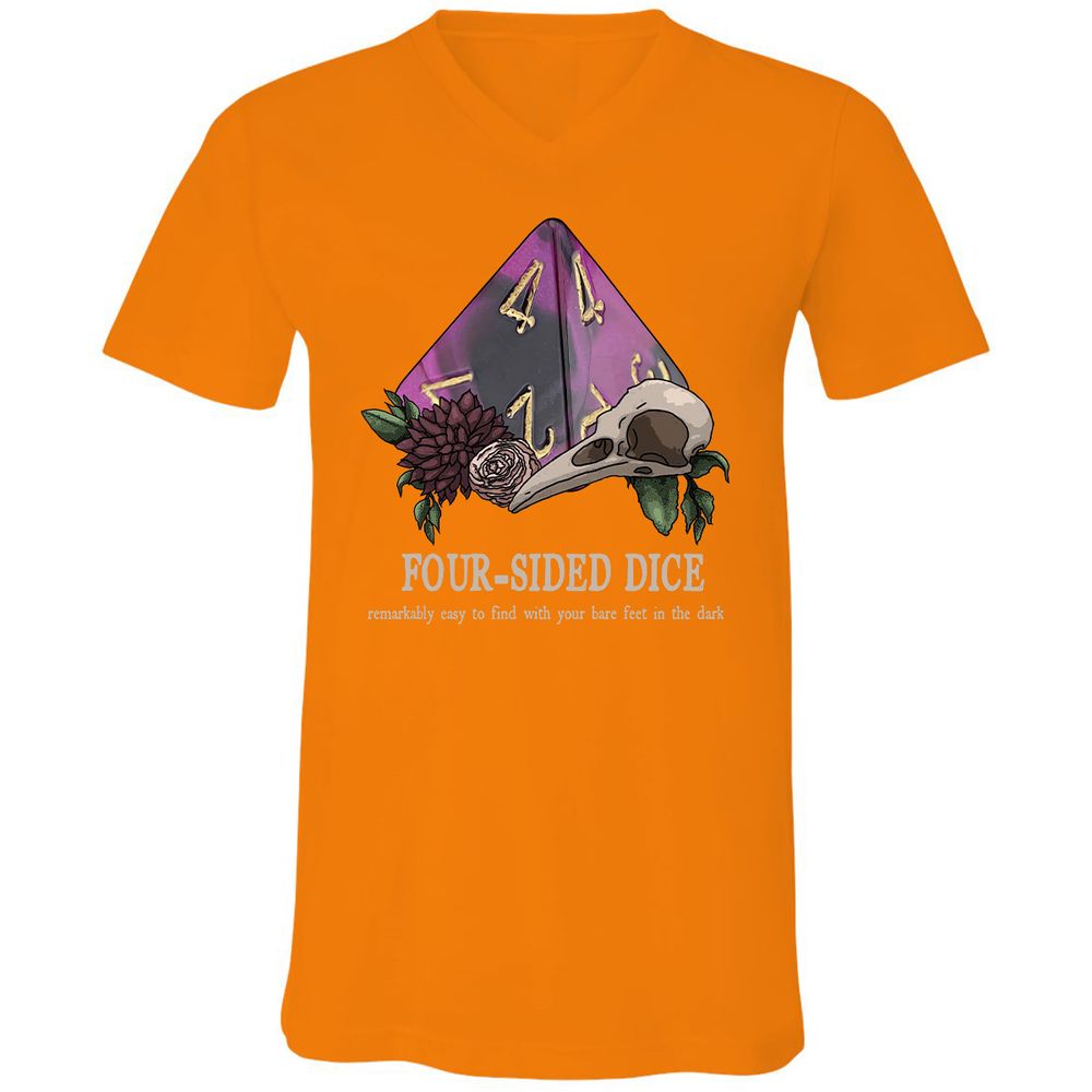 Unisex V-Neck T-Shirt - C1PYPELY - Orange - 11