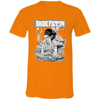Unisex V-Neck T-Shirt - 733FYL3C - Orange - 11