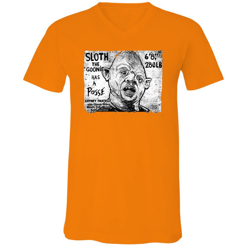 Unisex V-Neck T-Shirt - A78M4RF1 - Orange - 11