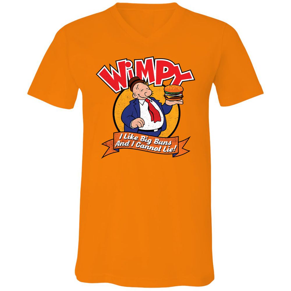 Unisex V-Neck T-Shirt - XCSNX7C6 - Orange - 11