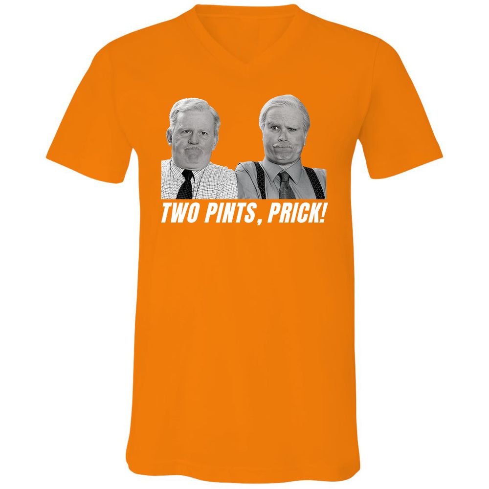 Unisex V-Neck T-Shirt - W95P8VY1 - Orange - 11