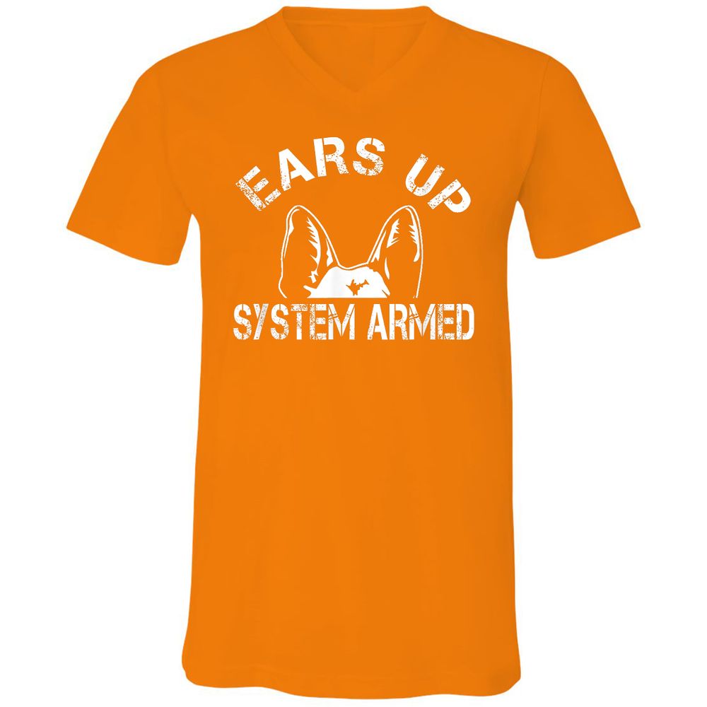 Unisex V-Neck T-Shirt - KSLTCSDA - Orange - 11