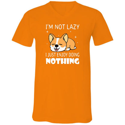 Unisex V-Neck T-Shirt - XENE263T - Orange - 11