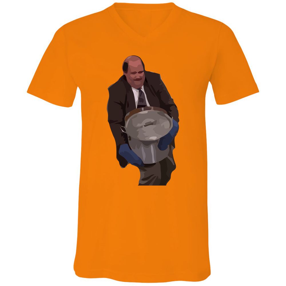 Unisex V-Neck T-Shirt - DMTYG66T - Orange - 11