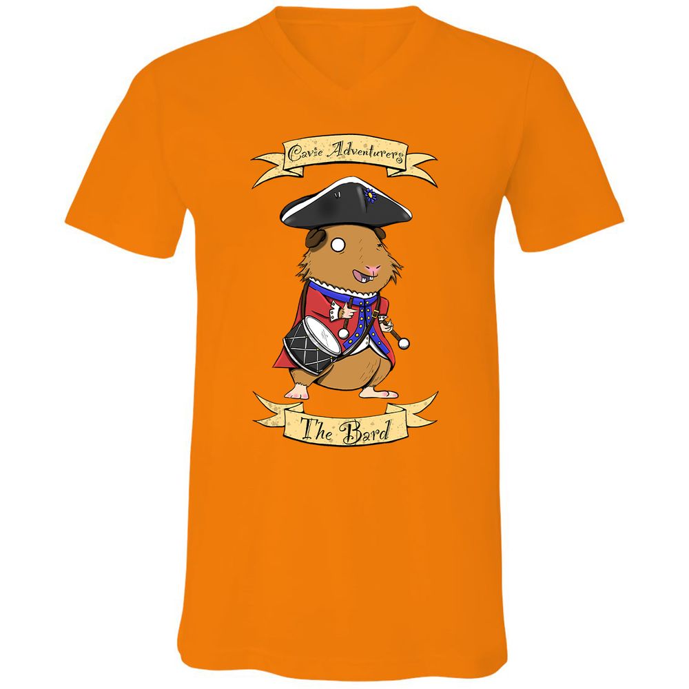 Unisex V-Neck T-Shirt - AZ7JFTVF - Orange - 11