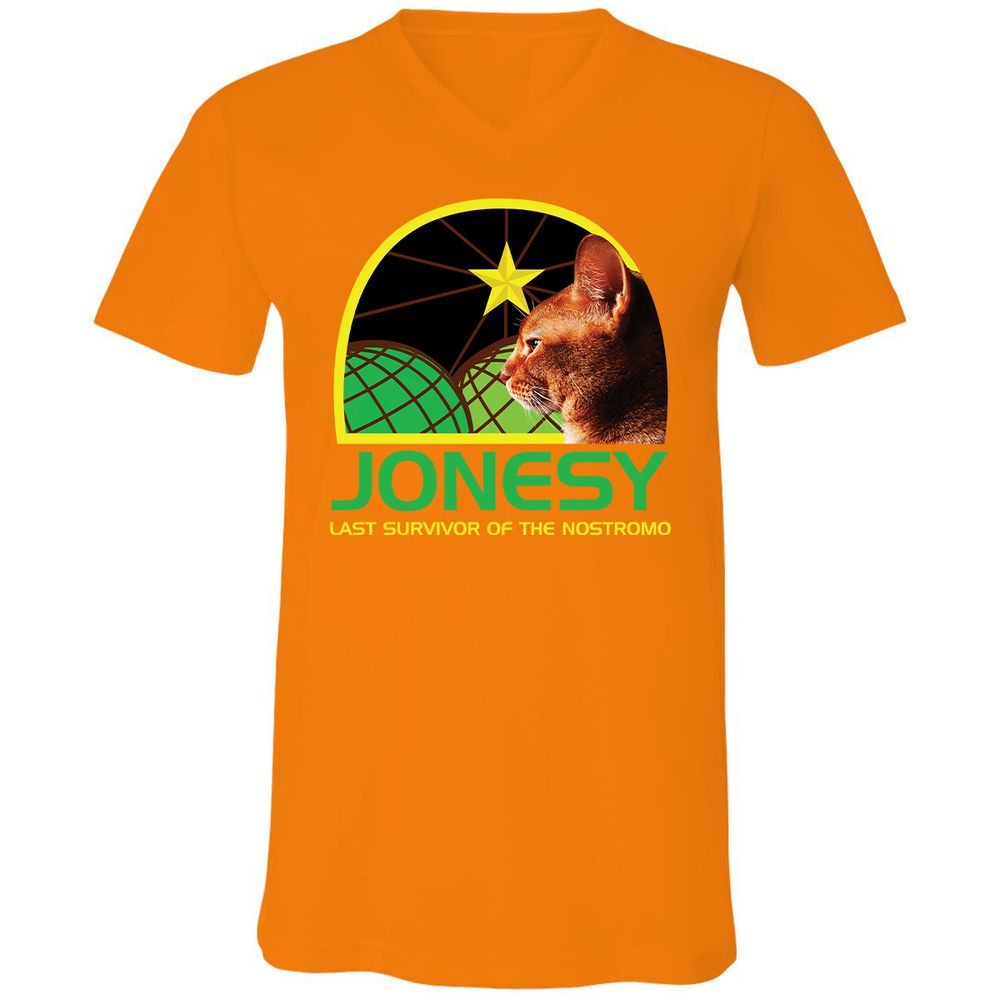 Unisex V-Neck T-Shirt - 5ZG186M4 - Orange - 11