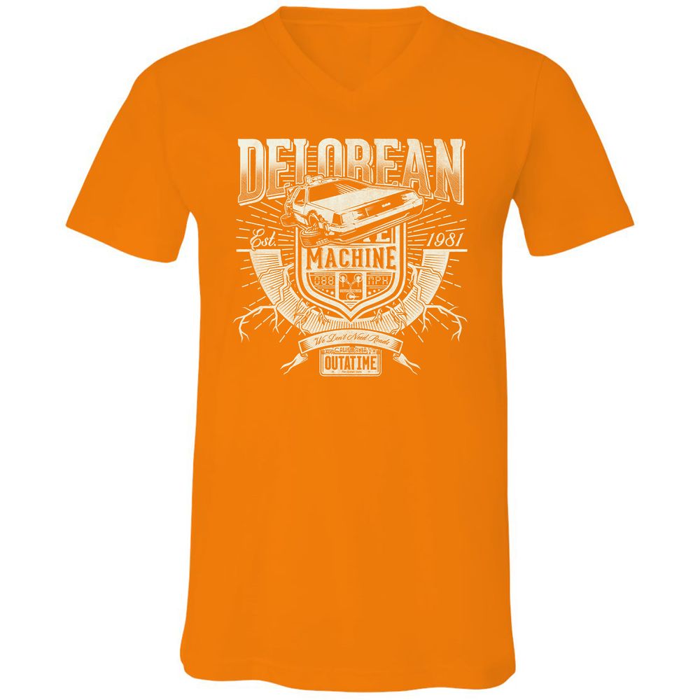 Unisex V-Neck T-Shirt - PP26DP5Q - Orange - 11