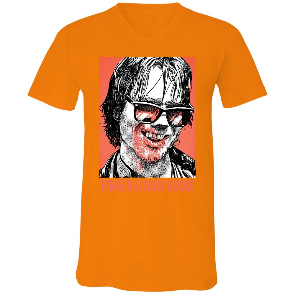 Unisex V-Neck T-Shirt - UAX1N4AU - Orange - 11