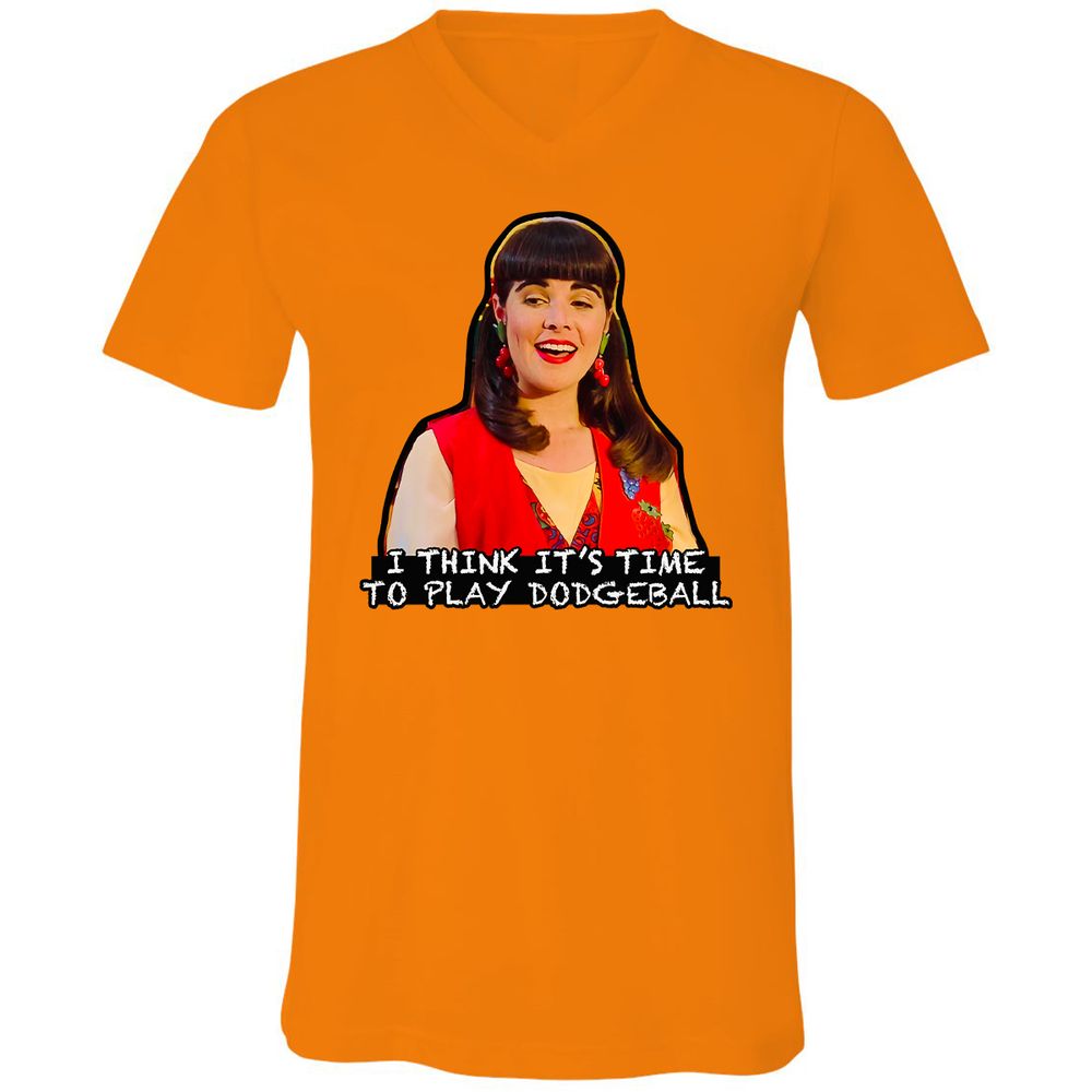 Unisex V-Neck T-Shirt - CNMR5UGP - Orange - 11