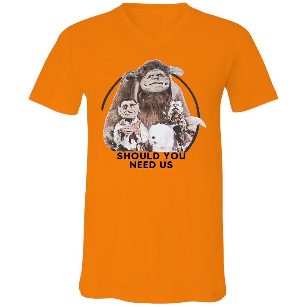 Unisex V-Neck T-Shirt - THA13UGY - Orange - 11