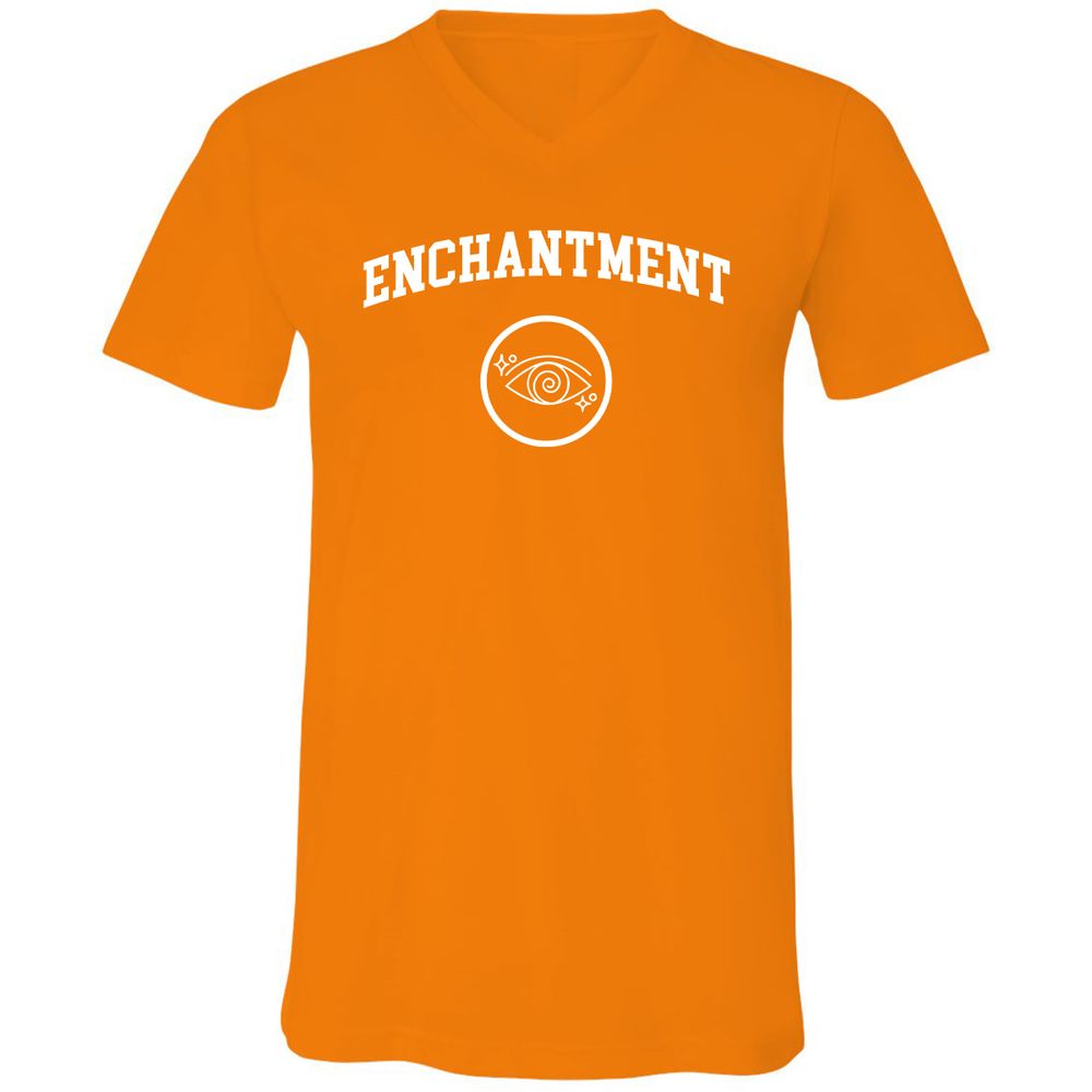 Unisex V-Neck T-Shirt - HPRCT3KY - Orange - 11