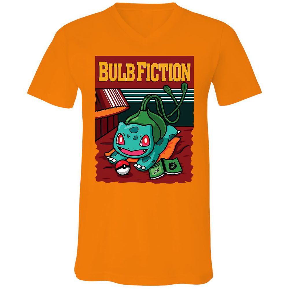 Unisex V-Neck T-Shirt - EBYKAYNS - Orange - 11