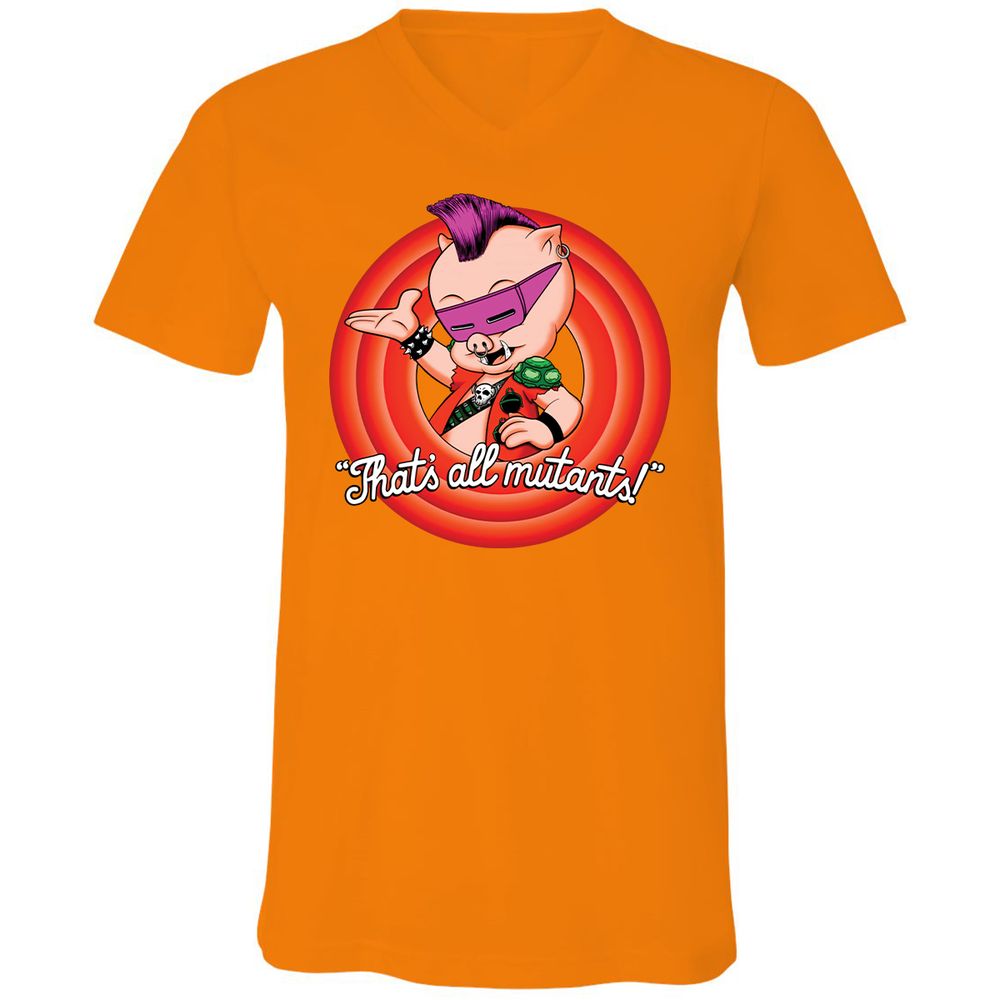 Unisex V-Neck T-Shirt - MN26XPCS - Orange - 11