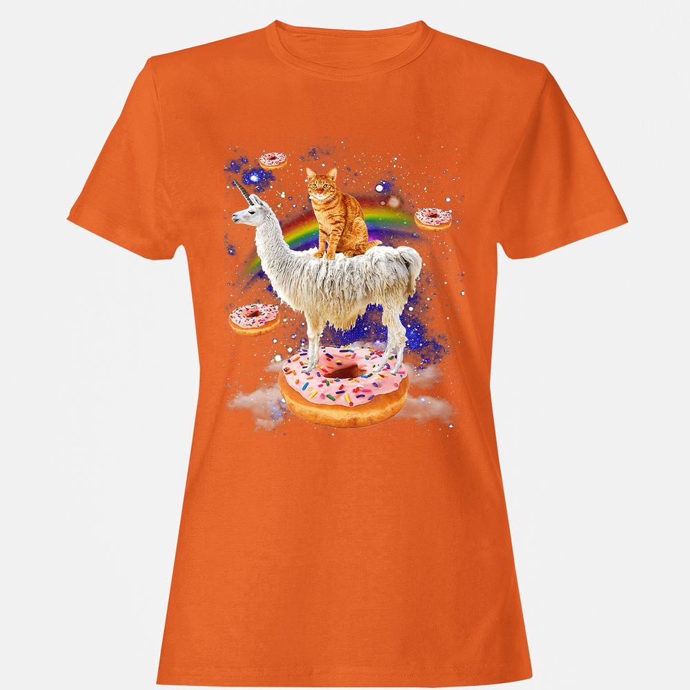 Women's T-Shirt - DZHQCS6F - Orange - 11