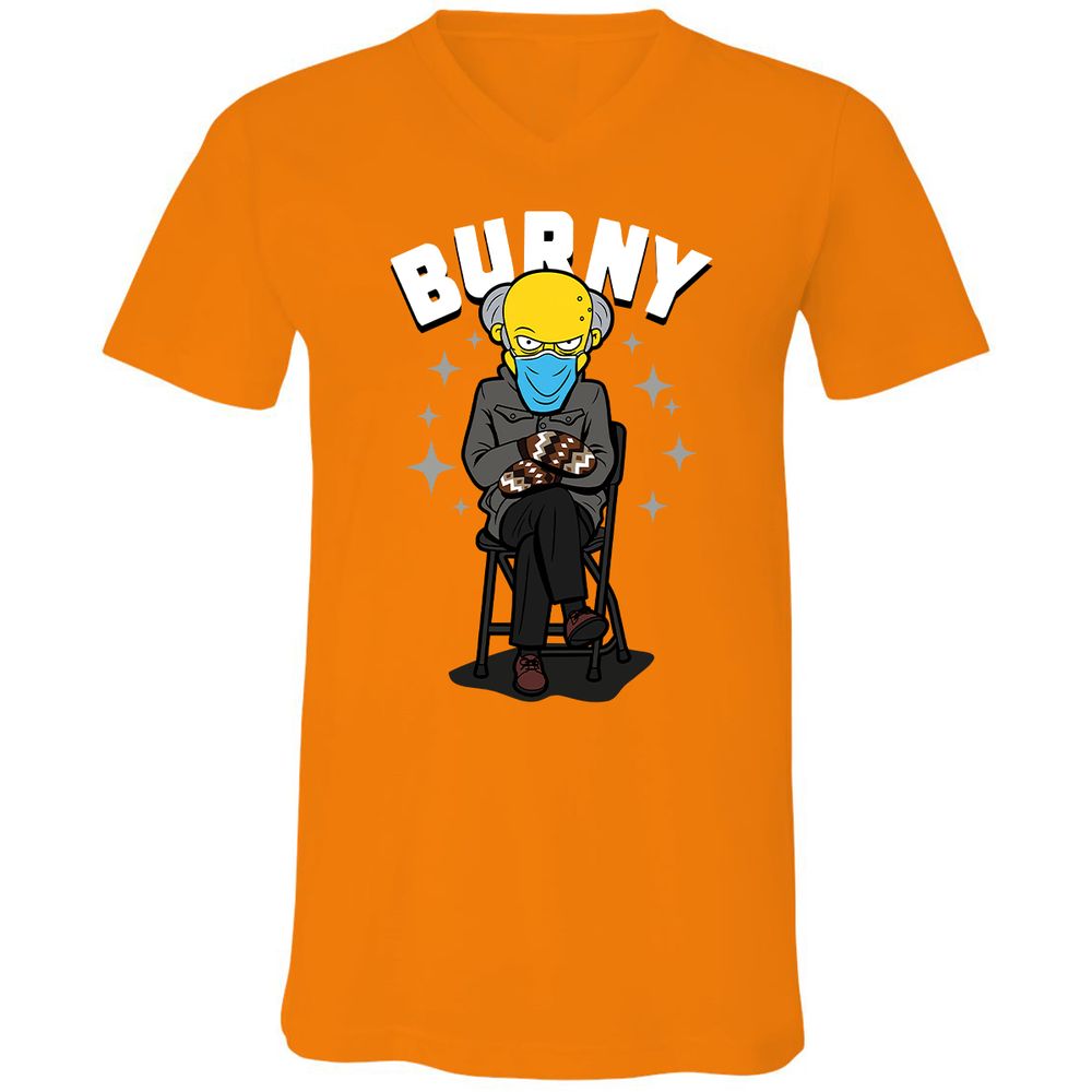 Unisex V-Neck T-Shirt - GCMK9PAW - Orange - 11