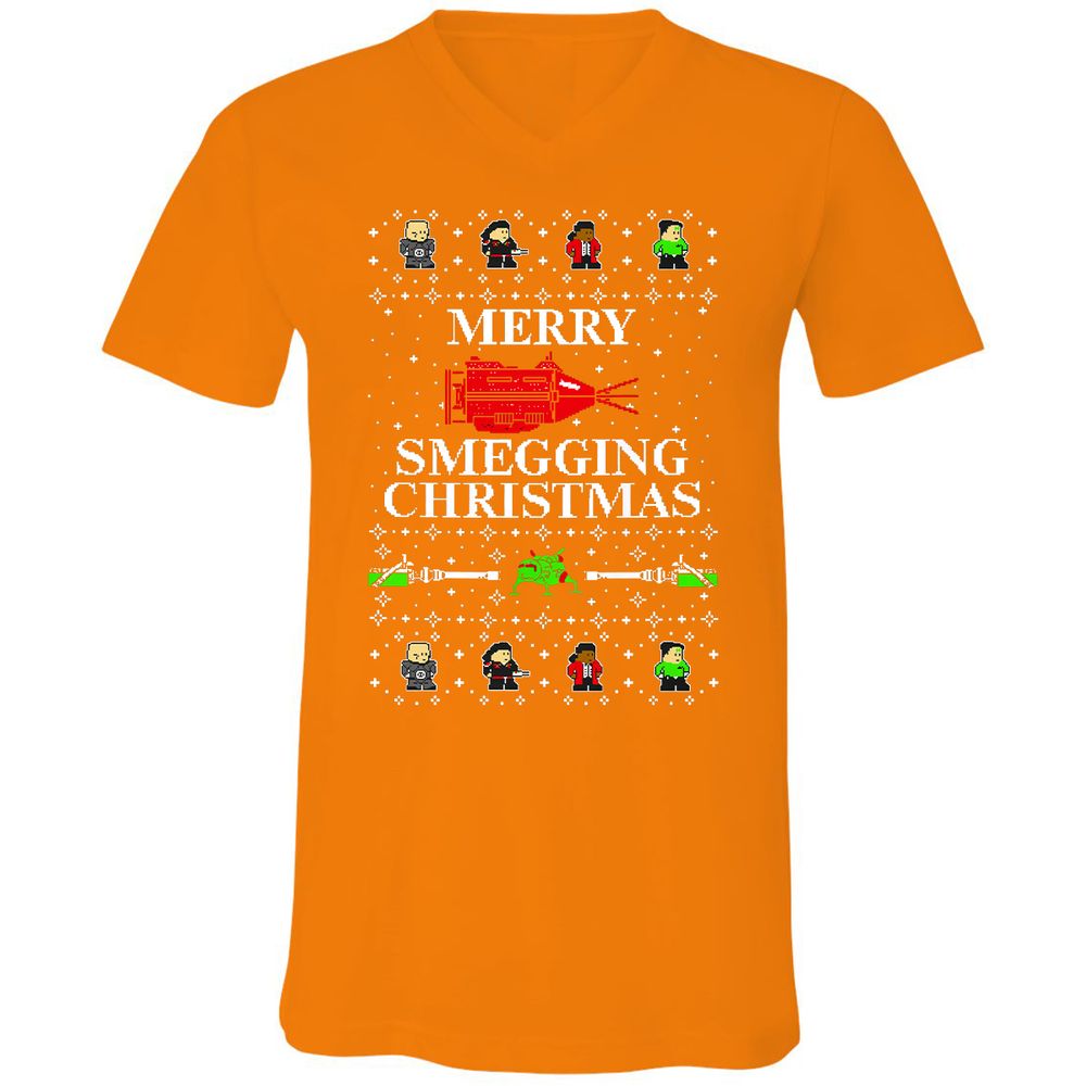 Unisex V-Neck T-Shirt - SM25S38G - Orange - 11