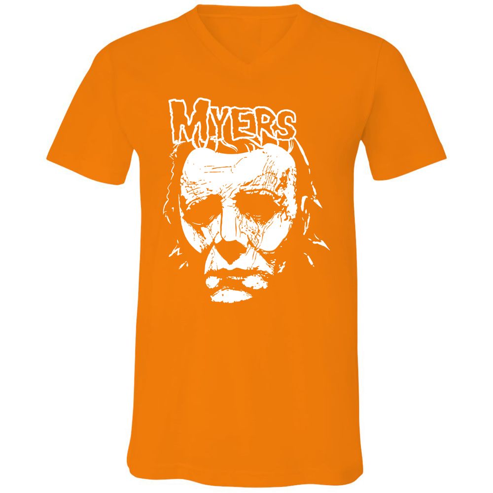 Unisex V-Neck T-Shirt - 5ZD1UXVM - Orange - 11