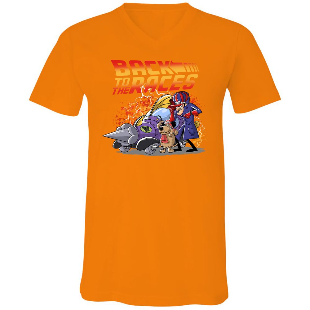 Unisex V-Neck T-Shirt - Q2SQ72VC - Orange - 11