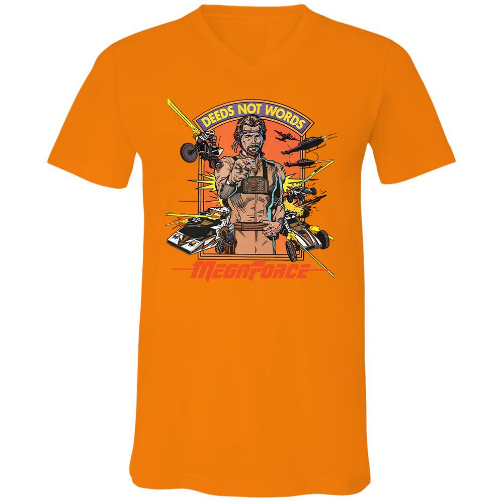 Unisex V-Neck T-Shirt - 5SYHEMW9 - Orange - 11