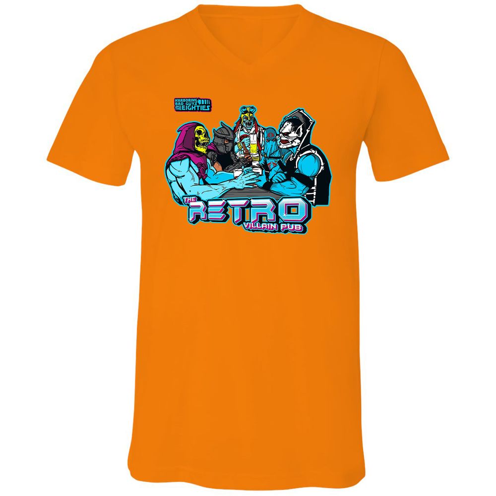 Unisex V-Neck T-Shirt - CFFPF4RH - Orange - 11