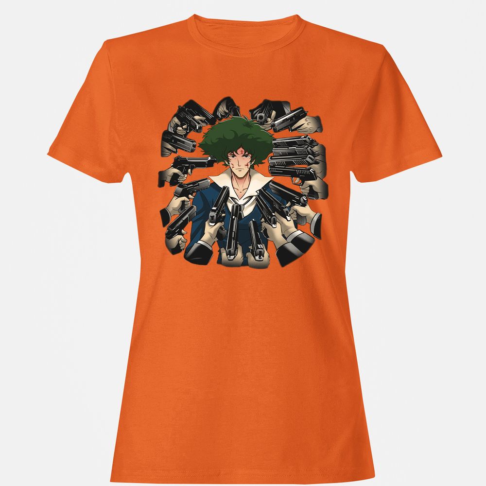 Women's T-Shirt - GQKZUUNY - Orange - 11