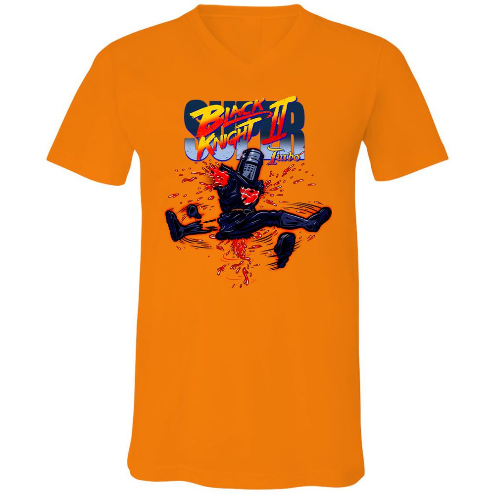 Unisex V-Neck T-Shirt - U71SZC5N - Orange - 11